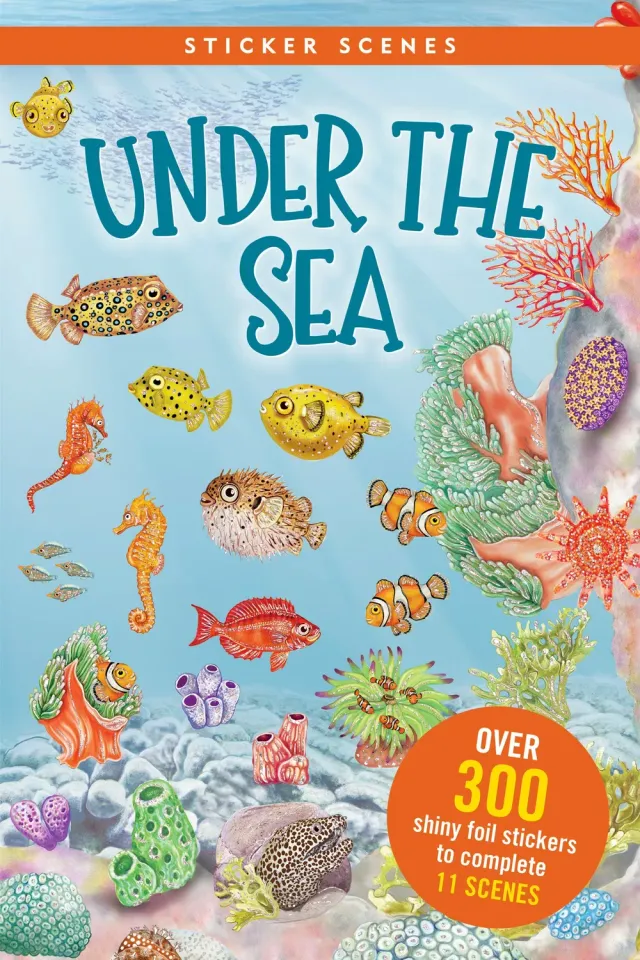 Peter Pauper Press Sticker Scenes Under the Sea klistremerkebok