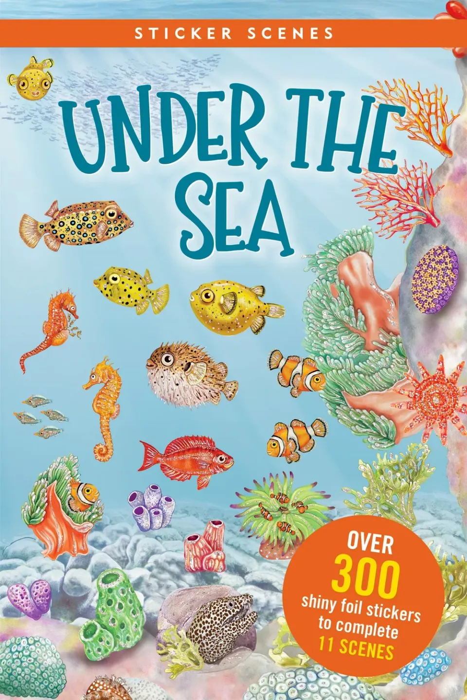 Peter Pauper Press Sticker Scenes Under the Sea klistremerkebok