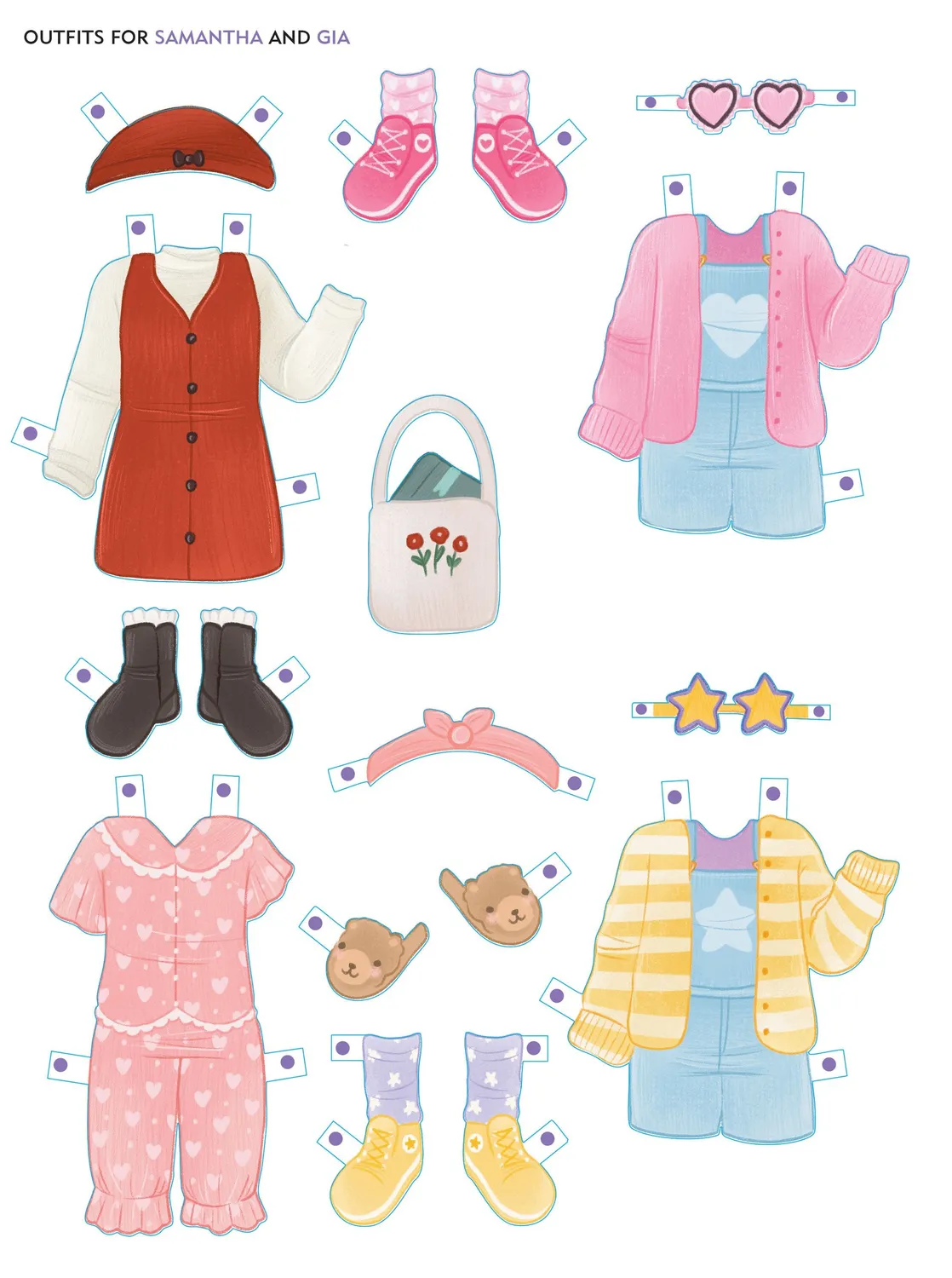 Classic Keepsake Fashionistas papirdukker hefte 8 dukker