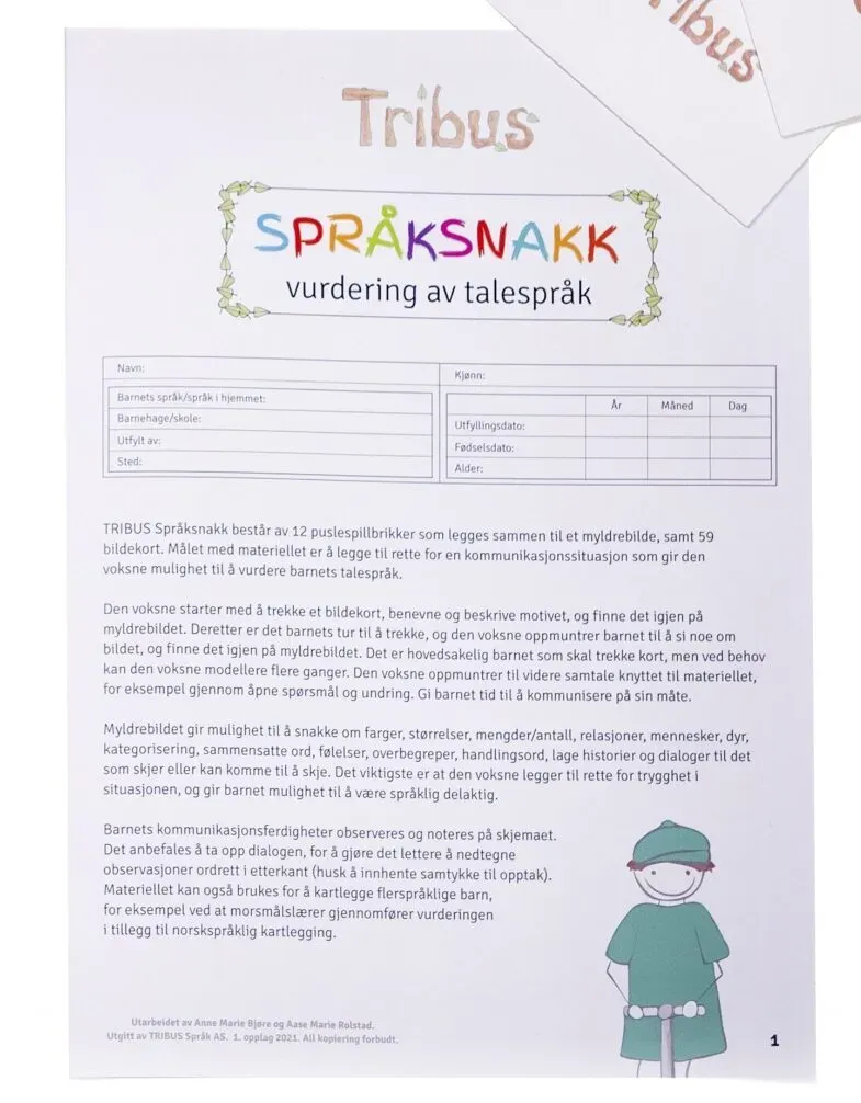 Hogrefe Språksnakk protokoller á 10 863-721 kartlegging