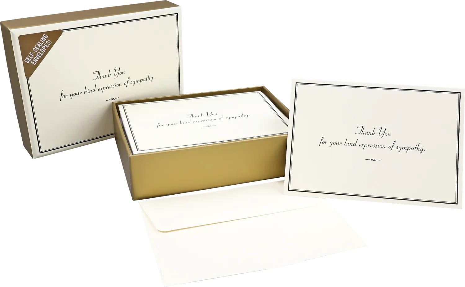 Peter Pauper Press Sympathy Thank You Notes takkekort 14 stk lin