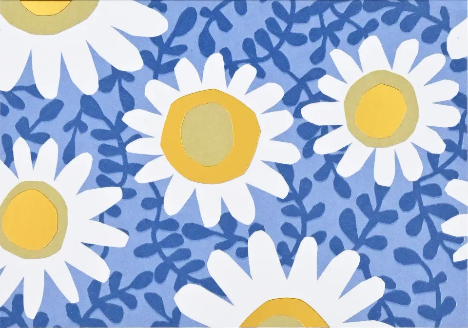 Peter Pauper Press Daisies notatkort 14 stk prestekrage