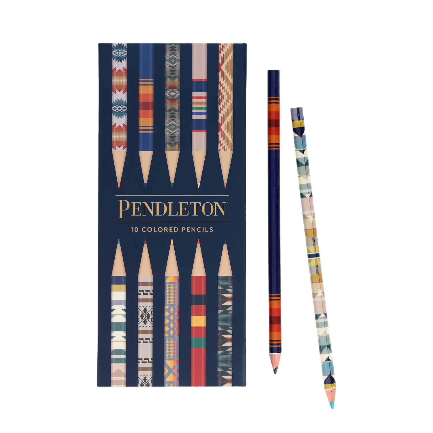 Pendleton Colored Pencils fargeblyanter 10-pak mønstrede