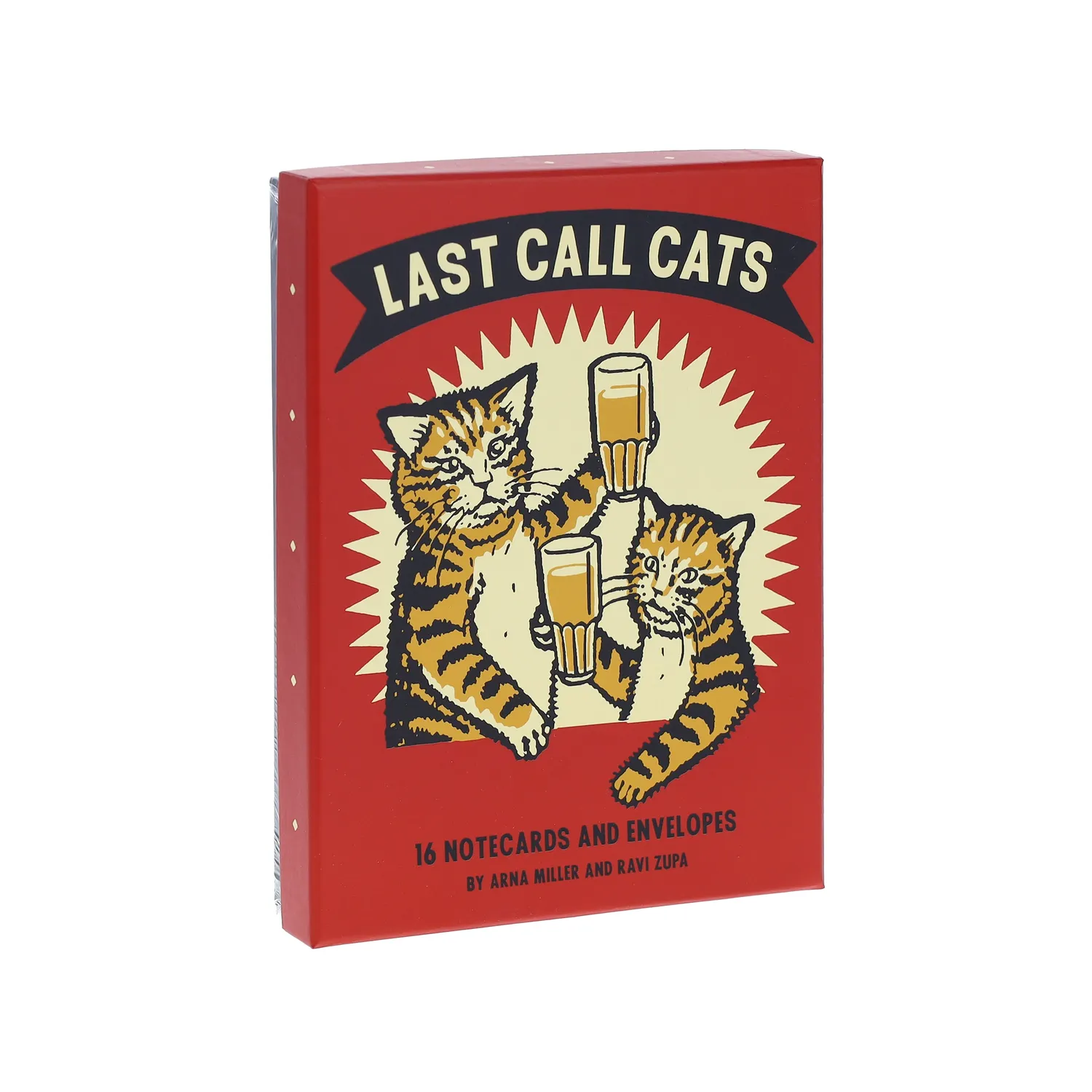 Last Call Cats notecards kortsett 16 katter