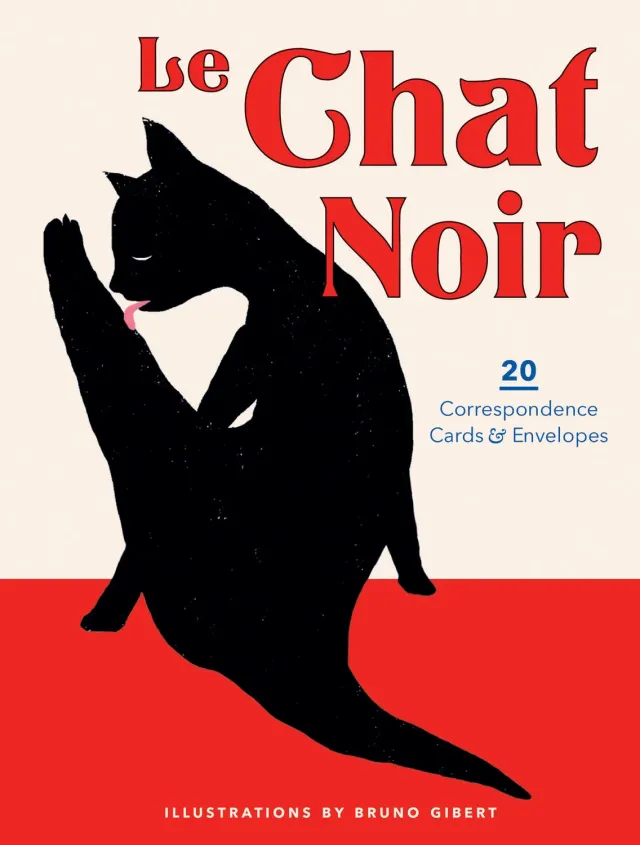 Le Chat Noir 20 korrespondansekort med konvolutter katt