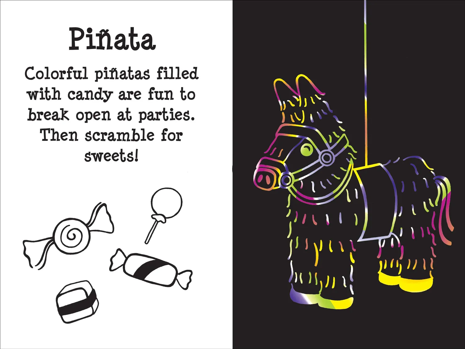 Peter Pauper Press Scratch and Sketch Happy Birthday aktivitetsbok bursdag