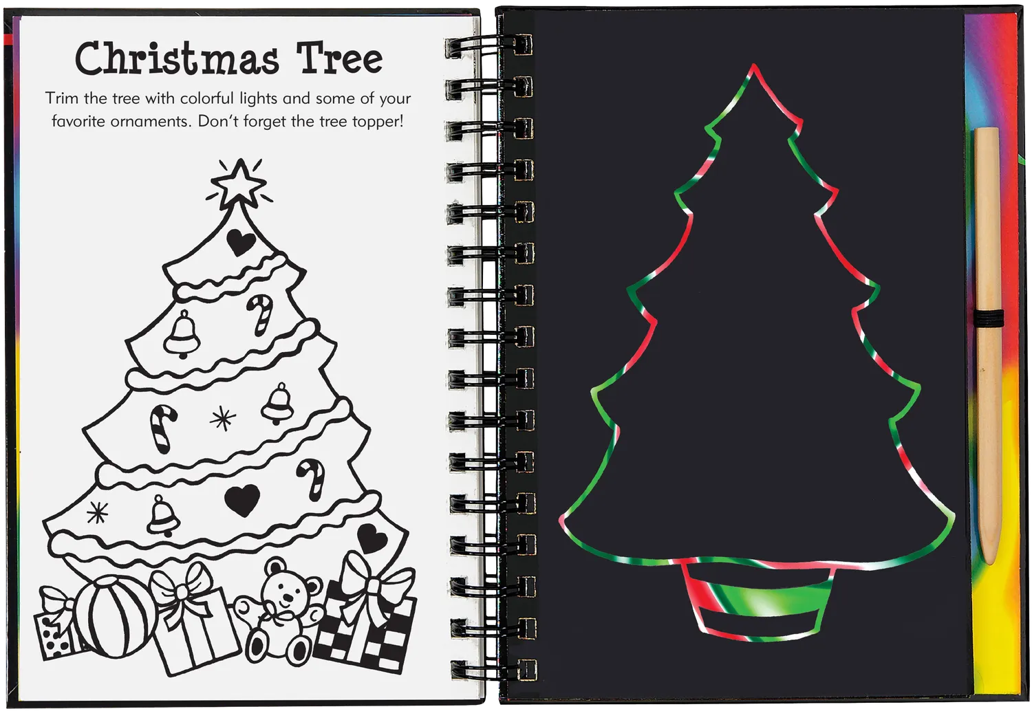 Scratch and Sketch Merry Christmas skrapebok jul for barn