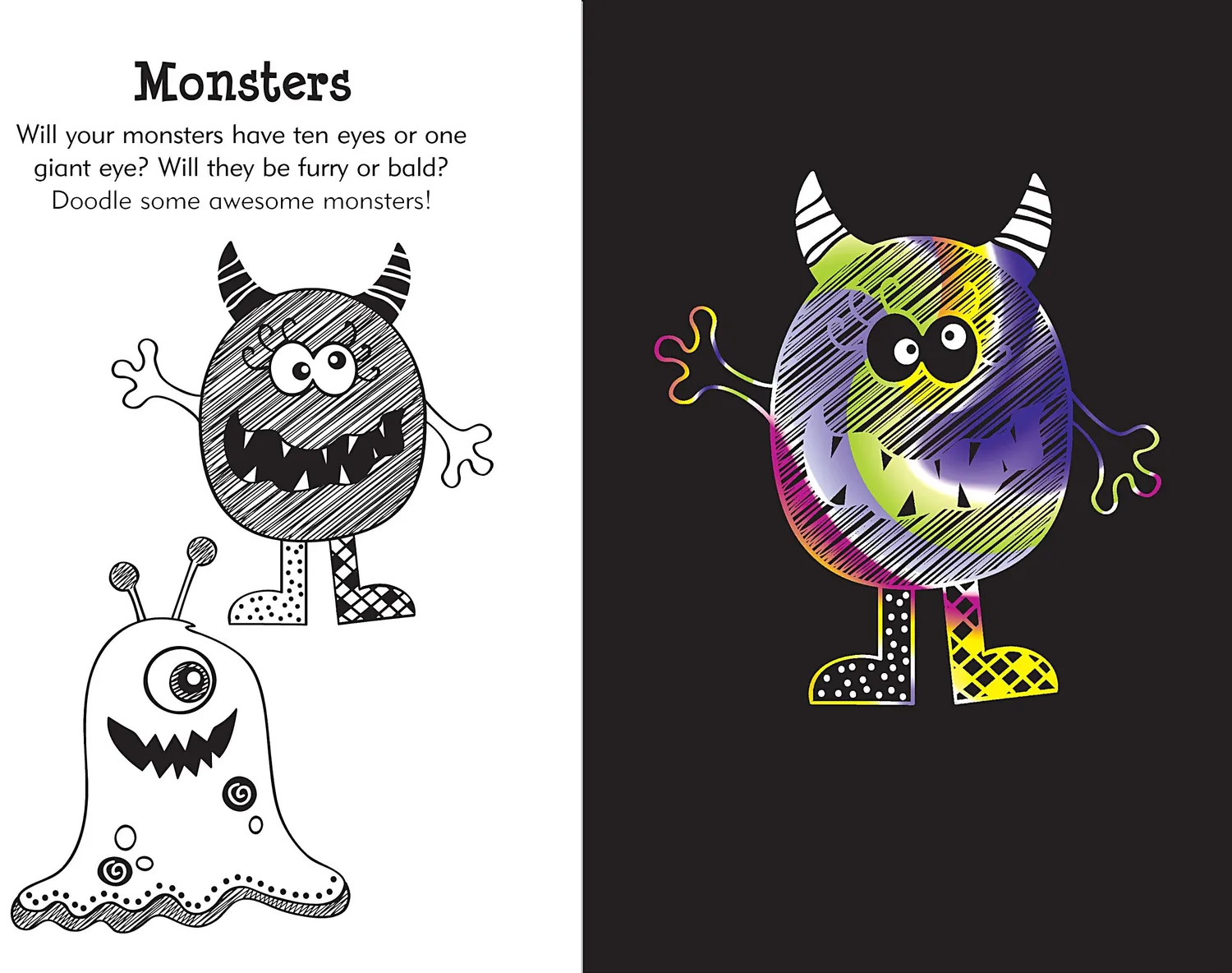 Peter Pauper Press Scratch and Sketch Doodle Mania skrapebok barn