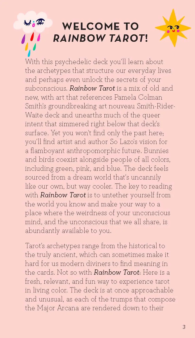 Chronicle Books Rainbow Tarot tarotkort 78 kort guidebok