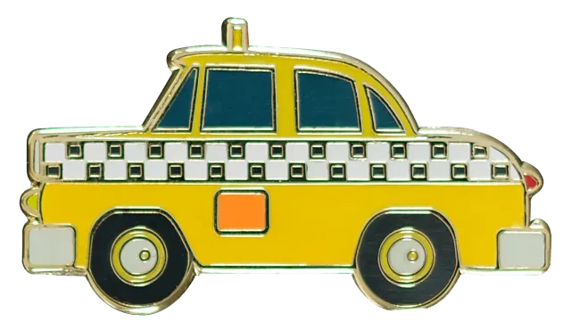 Peter Pauper Press Yellow Cab emaljepins gul taxi