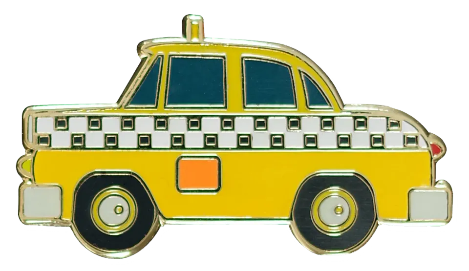 Peter Pauper Press Yellow Cab emaljepins gul taxi