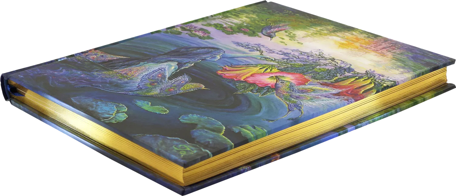 Peter Pauper Press Hummingbird Dreams notatbok linjert forgylt