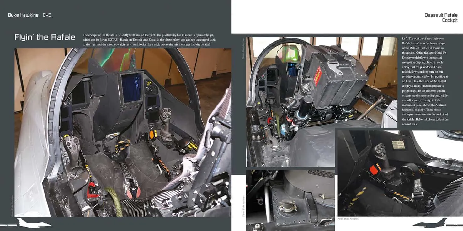 Duke Hawkins Dassault Rafale bok jagerflydetaljer