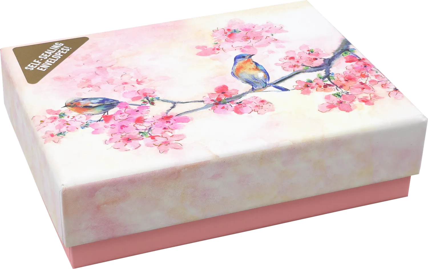 Peter Pauper Press Cherry Blossoms notatkort 14 stk gullfolie