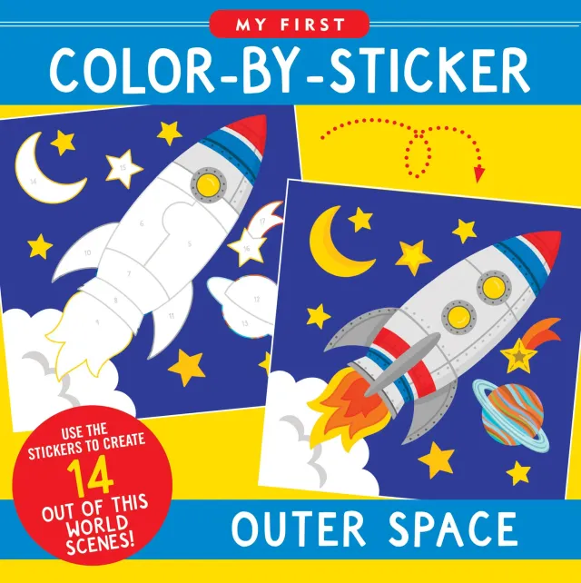 Peter Pauper Press My First Color-by-Sticker verdensrommet
