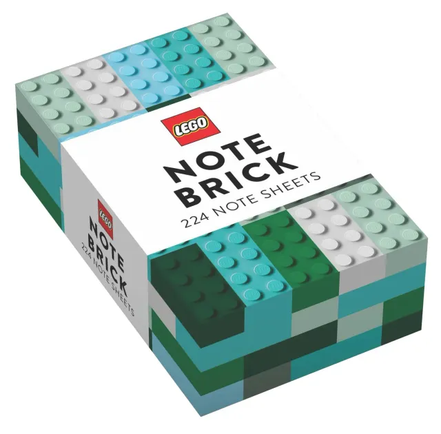 LEGO Note Brick notatblokk blågrønn 224 ark gave