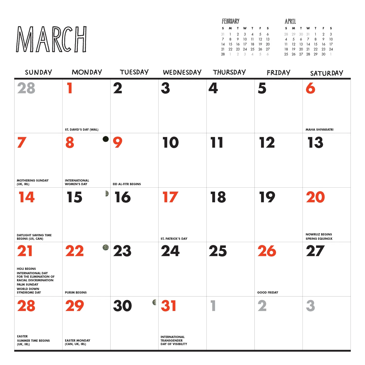 Chronicle Books Mandalorian and Child veggkalender 2027