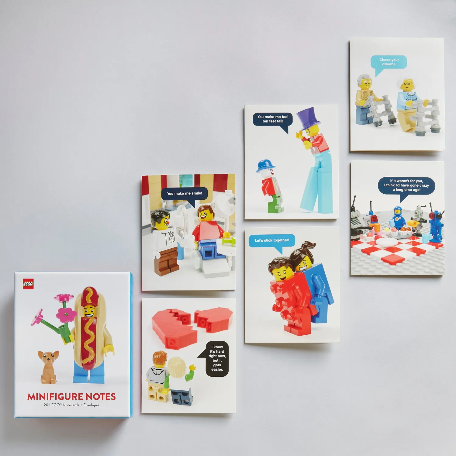 LEGO Minifigure Notes notatkort 20 stk morsomme