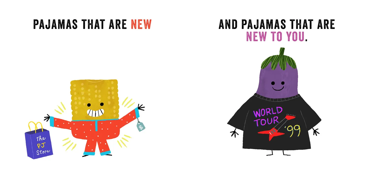 Abrams Appleseed Vegetables in Pajamas pekebok pysjamas