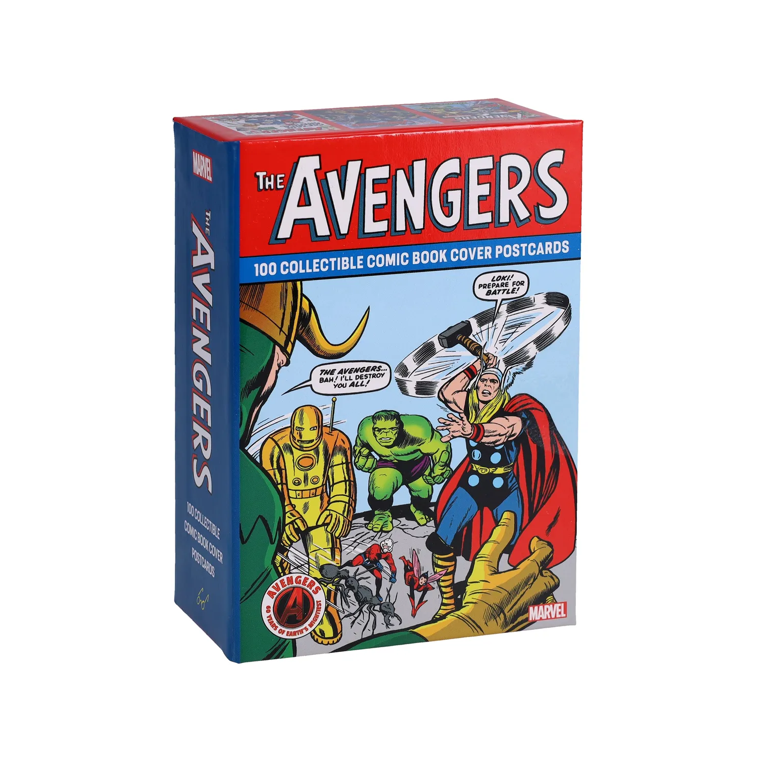 Marvel The Avengers 100 postkortbok samleboks tegneserie