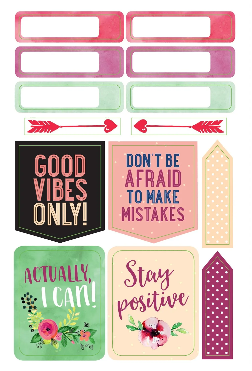 Essentials She Believed plannerklistremerker 160 stk