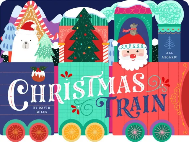 Abrams and Chronicle Christmas Train pappbok julebok