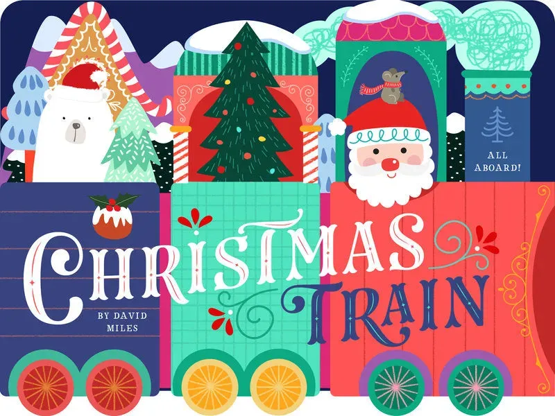 Abrams and Chronicle Christmas Train pappbok julebok