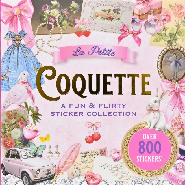 Peter Pauper Press La Petite Coquette klistremerkebok 800 stk