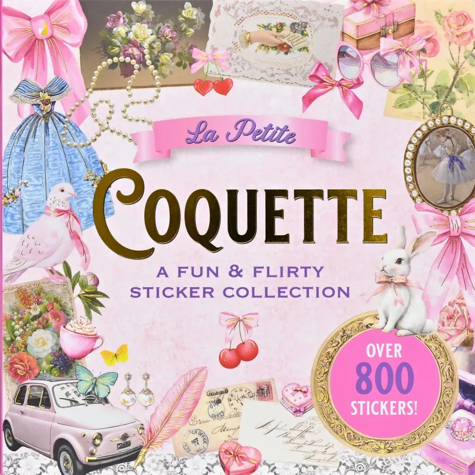 Peter Pauper Press La Petite Coquette klistremerkebok 800 stk