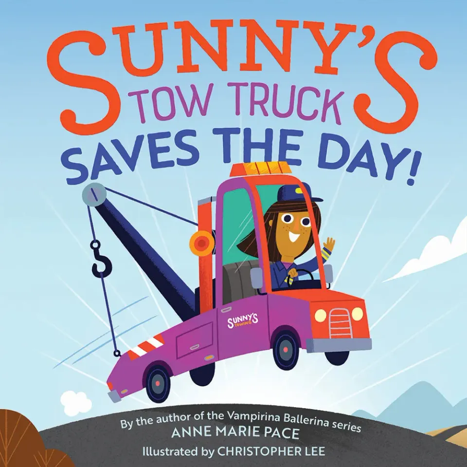 Appleseed Sunnys Tow Truck Saves the Day barnebok innbundet rim