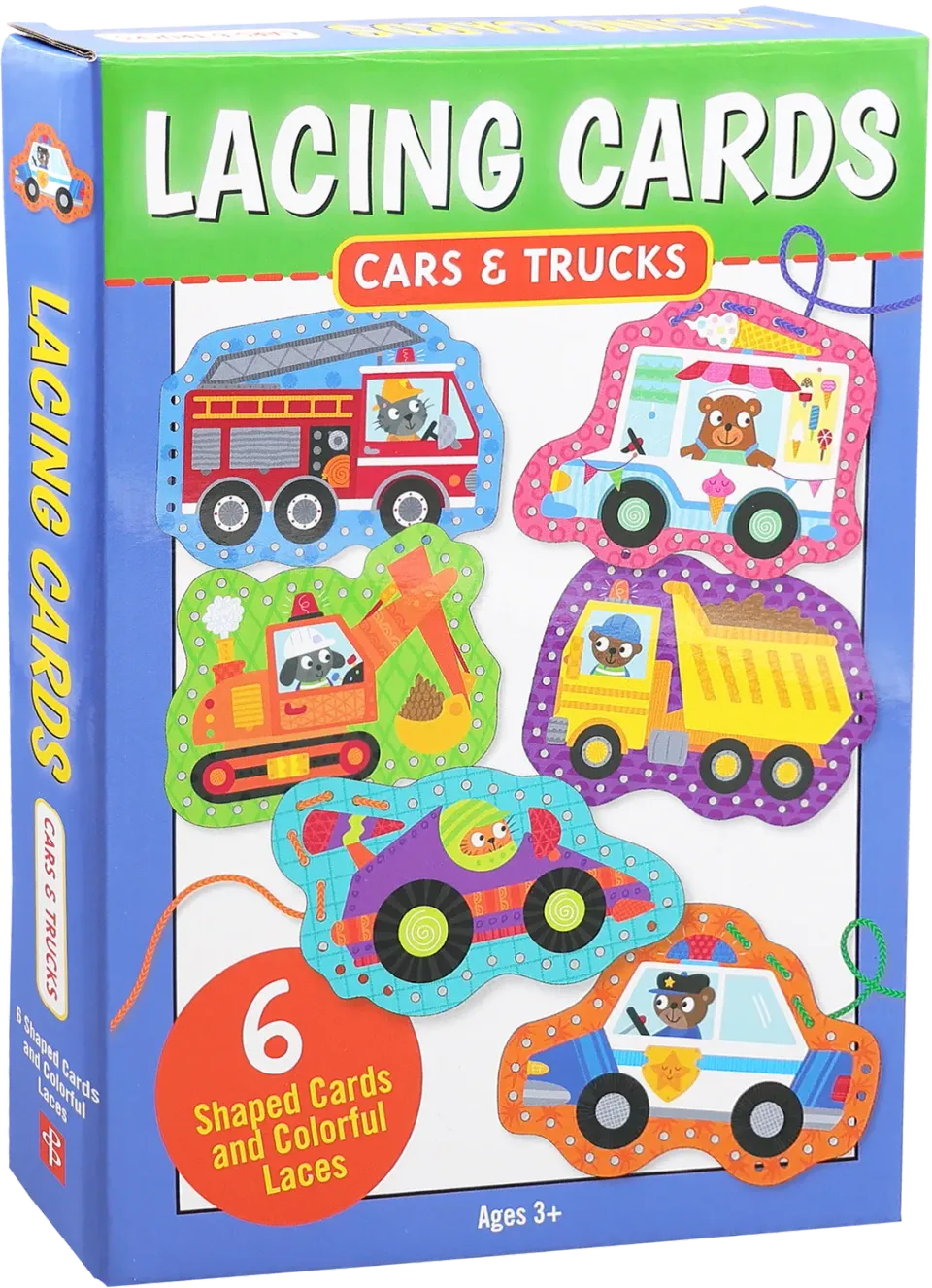 Peter Pauper Press Cars Trucks Lacing Cards tresnor 6-pak