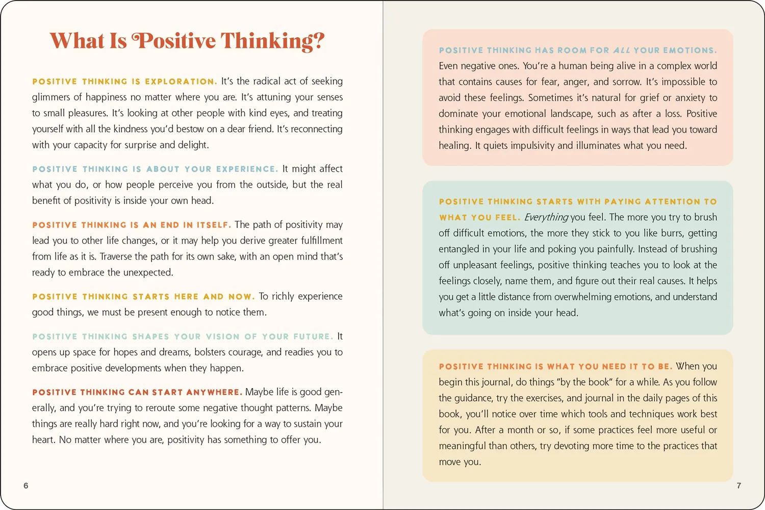 Peter Pauper Press Positive Thinking notatbok
