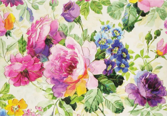 Peter Pauper Press Peony Garden notatkort 14 stk blomster