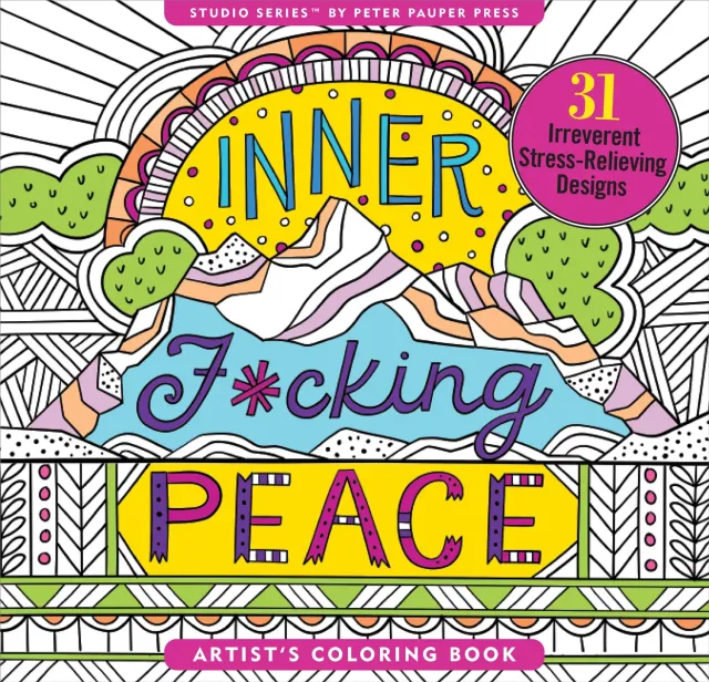 Peter Pauper Press Inner Fucking Peace fargeleggingsbok voksen
