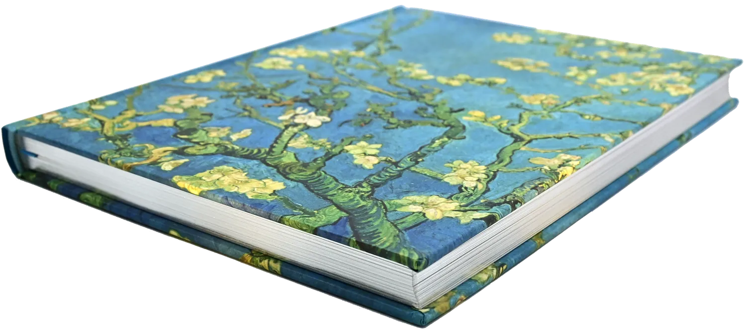 Peter Pauper Press Almond Blossom notatbok linjert stor