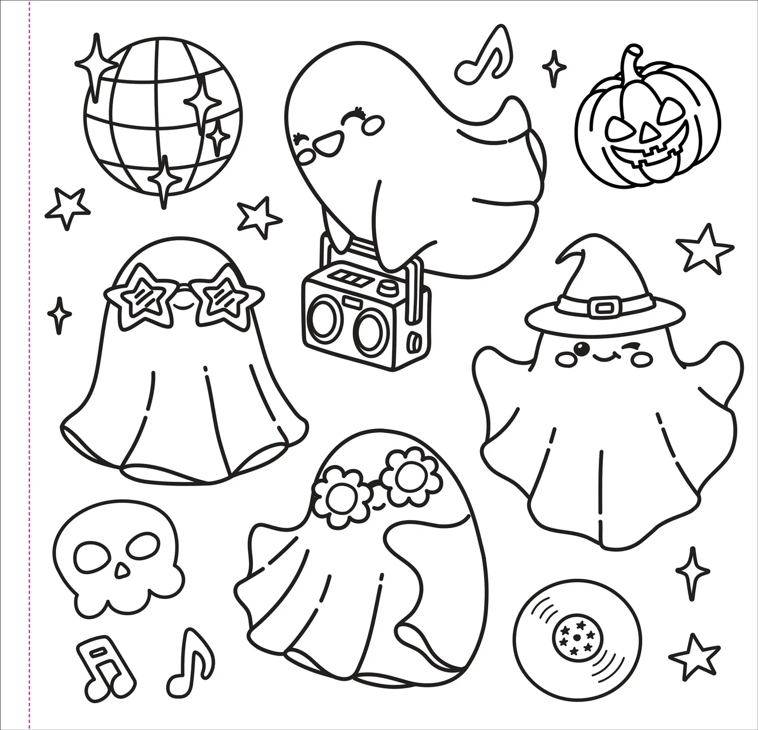 Peter Pauper Press Color Me Spooky fargeleggingsbok halloween