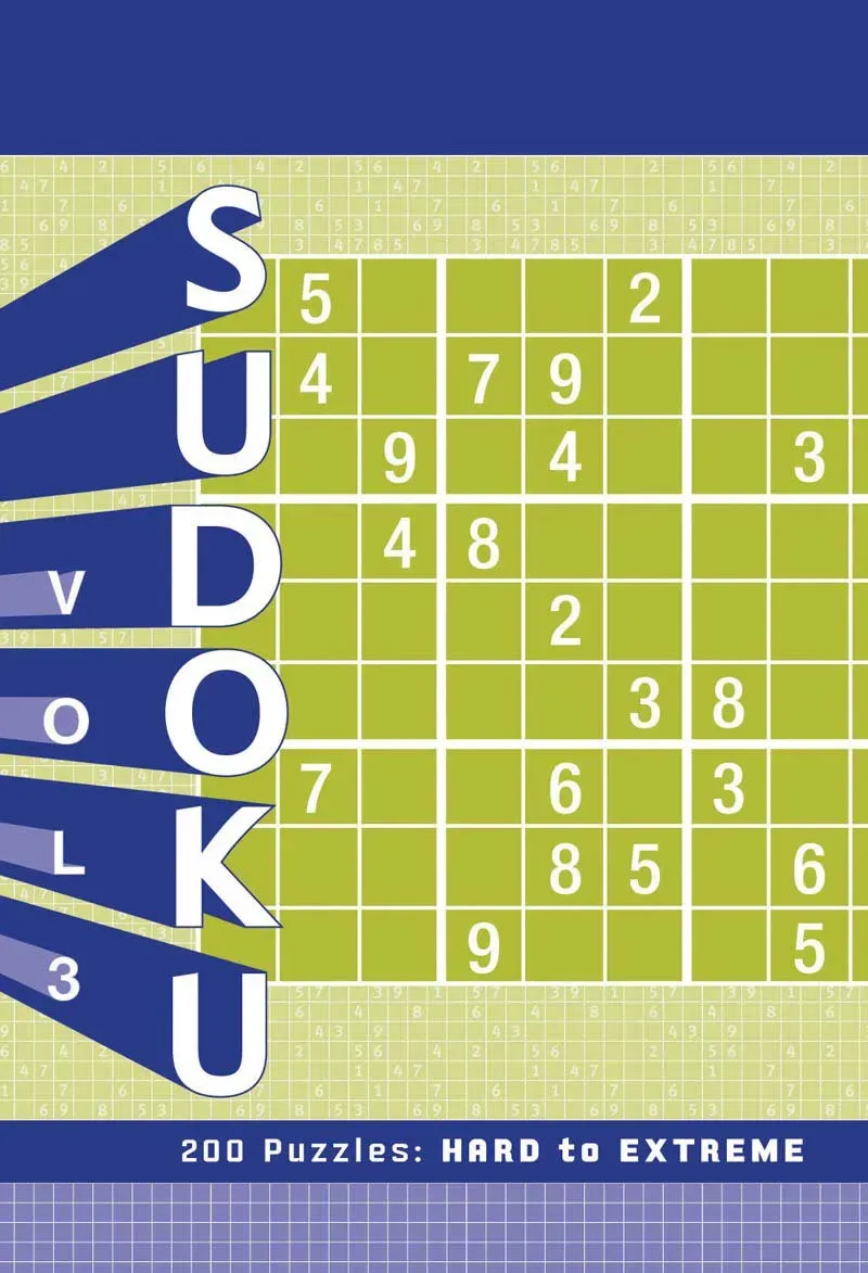Chronicle Books Sudoku Vol.3 sudokuhefte 200 oppgaver hard