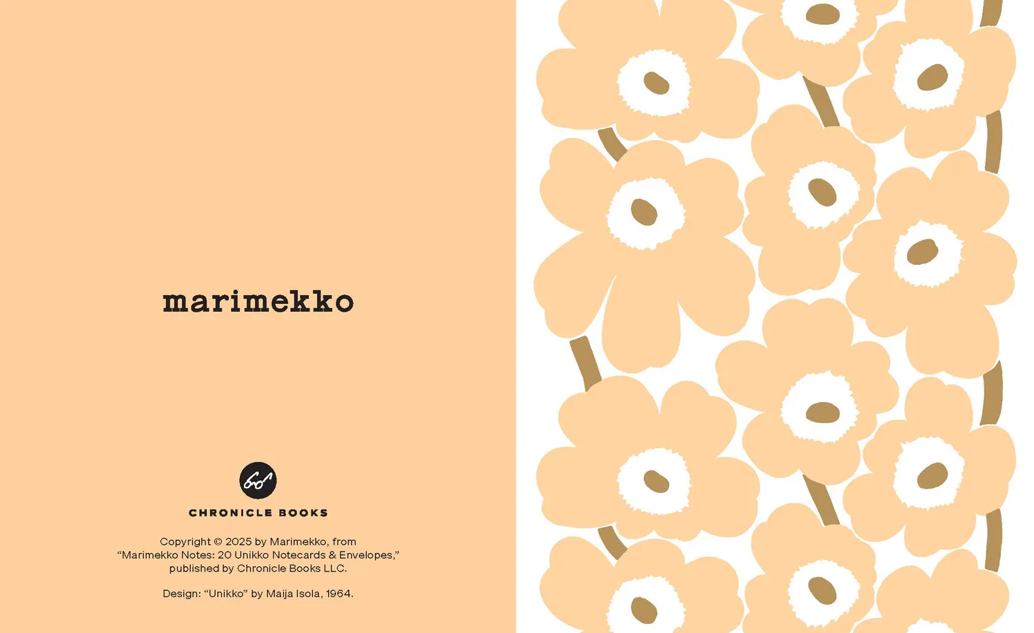 Chronicle Books Marimekko Notes Pastels kortsett 20 Unikko