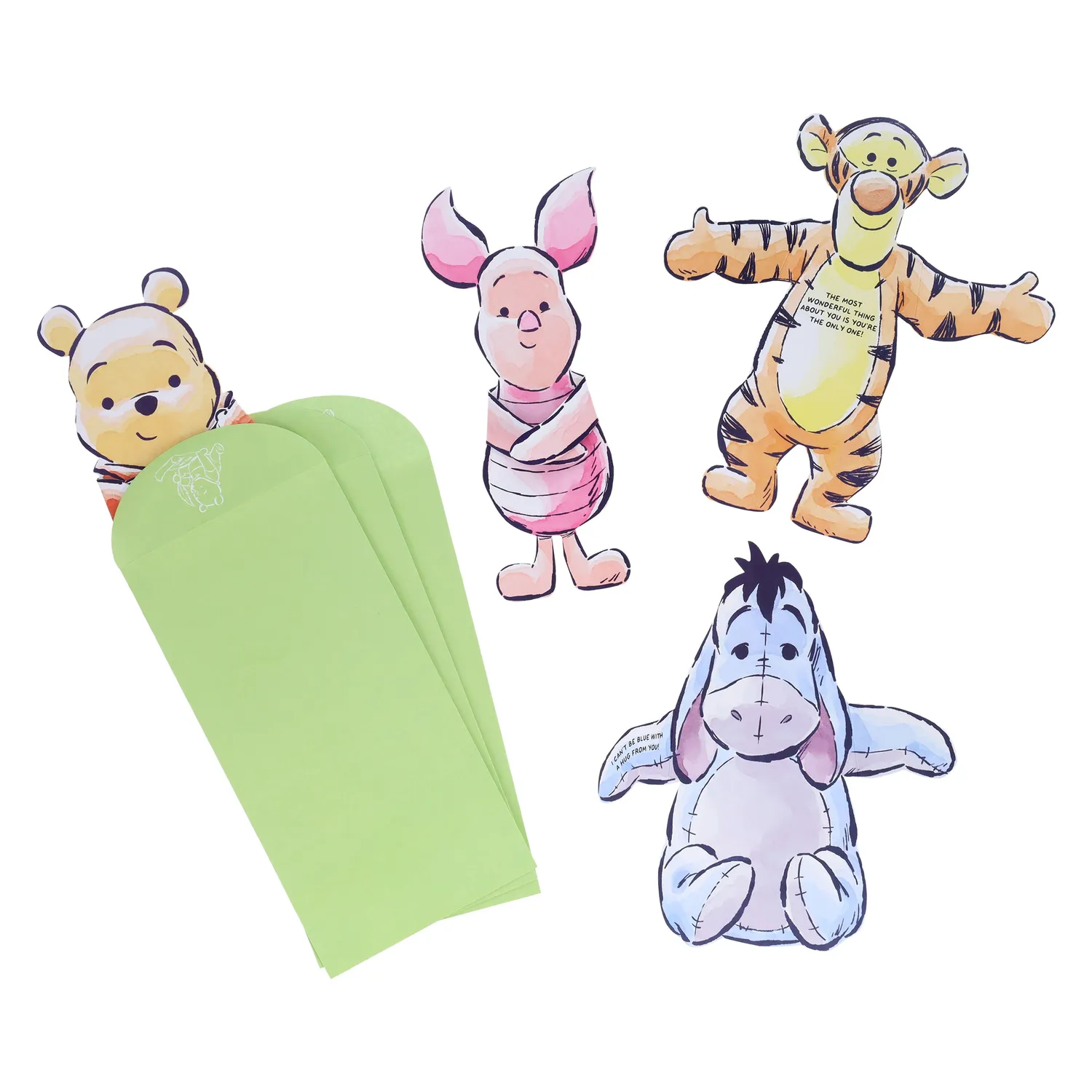 Disney Winnie the Pooh Hugs notecards 12 kort