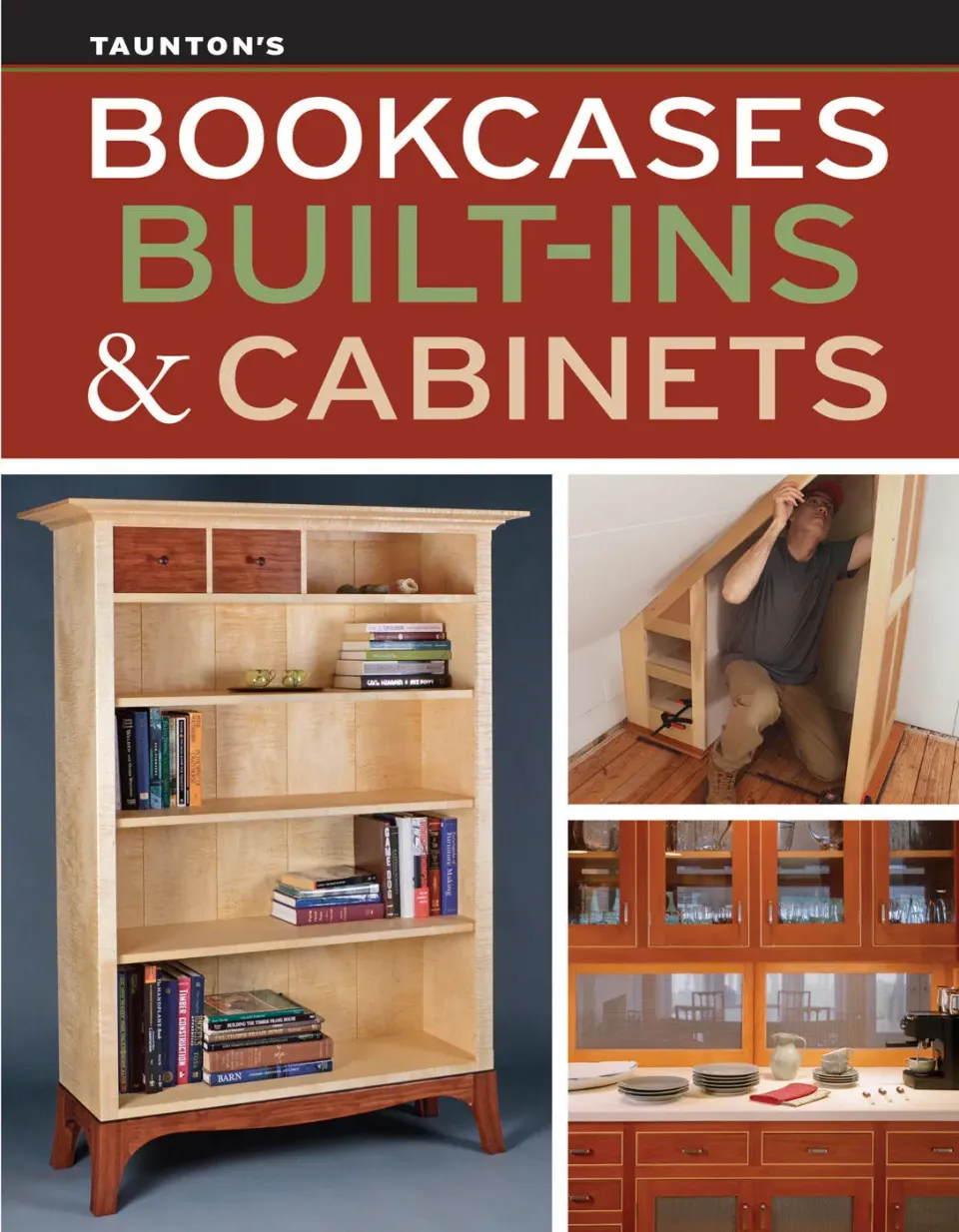 Bookcases Built-Ins Cabinets pocketbok trearbeid