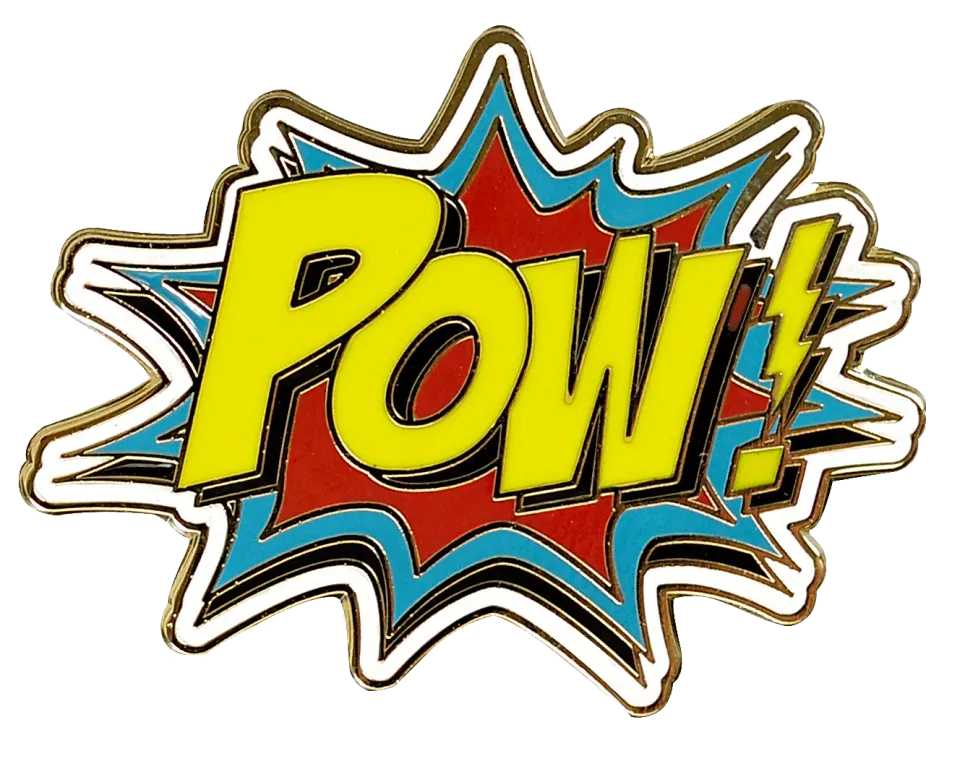 Peter Pauper Press Pow! emalje-pin tegneserie