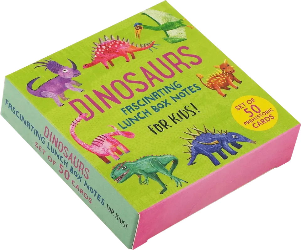 Peter Pauper Press Dinosaurs lunsjlapper 50 kort barn