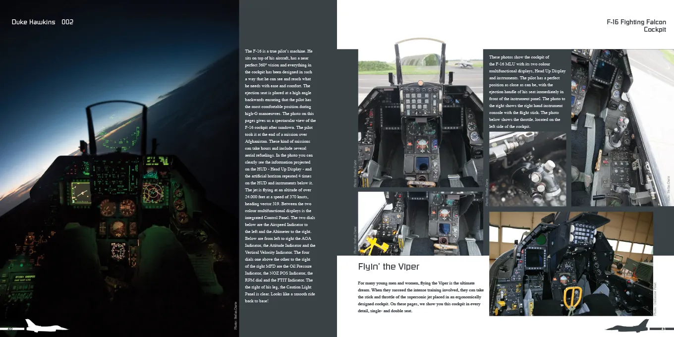 Duke Hawkins Lockheed-Martin F-16 bok 108 sider superdetalj