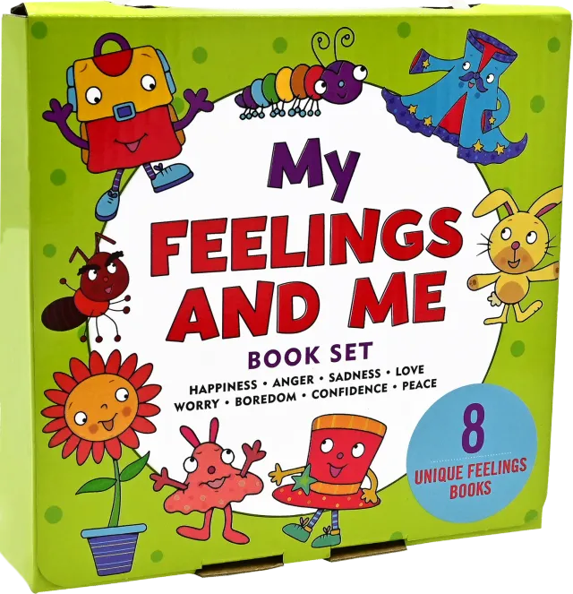 Peter Pauper Press My Feelings and Me bøker 8 stk følelser