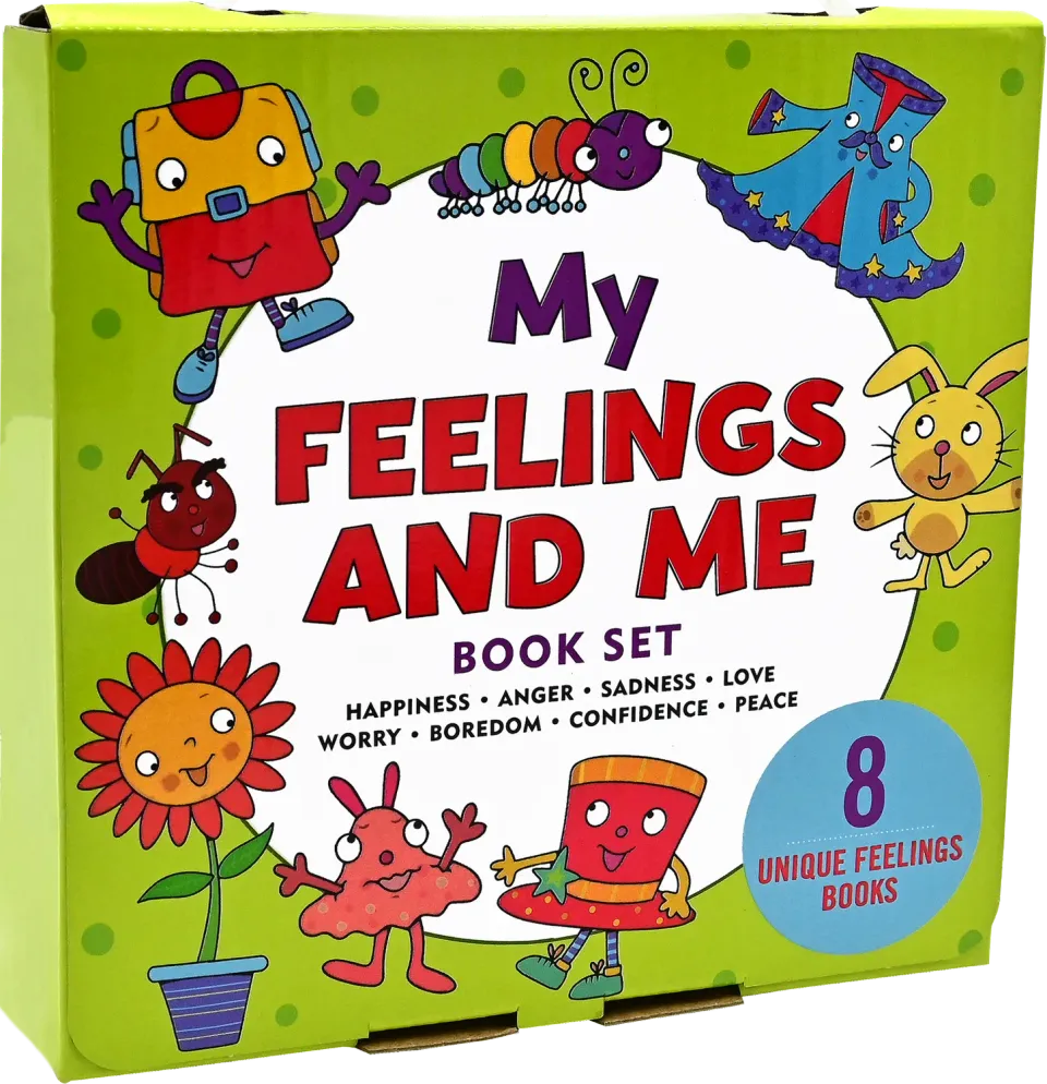 Peter Pauper Press My Feelings and Me bøker 8 stk følelser