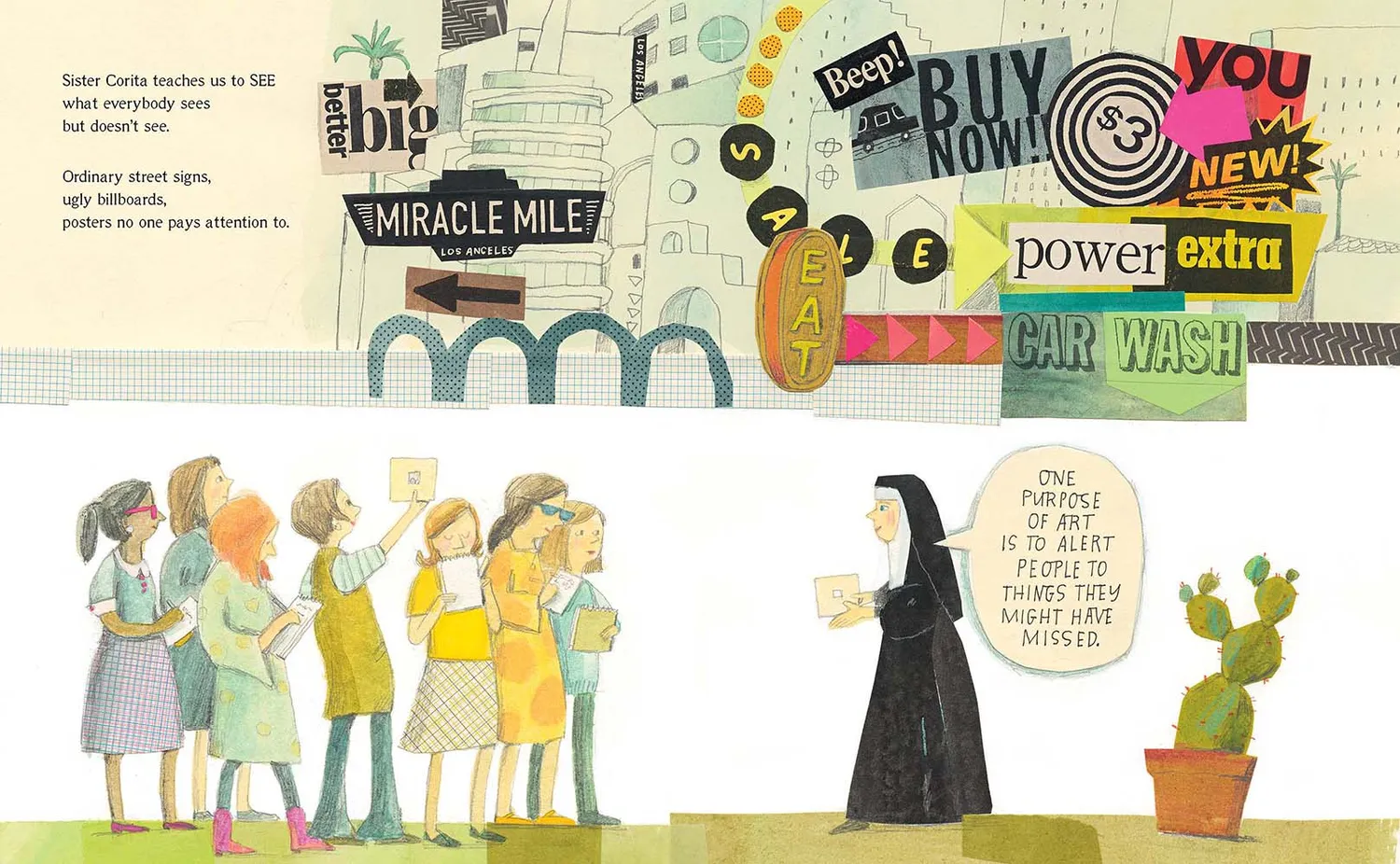 Abrams and Chronicle Signs of Hope Corita Kent biografi innbundet 4-8 år