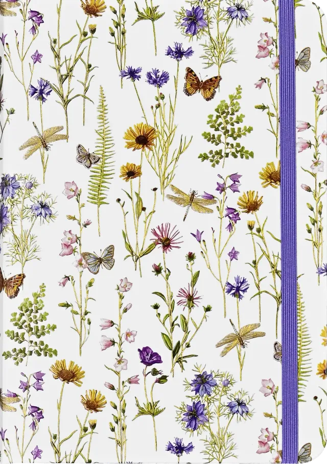 Peter Pauper Press Wildflower Garden notatbok blomster gullfolie