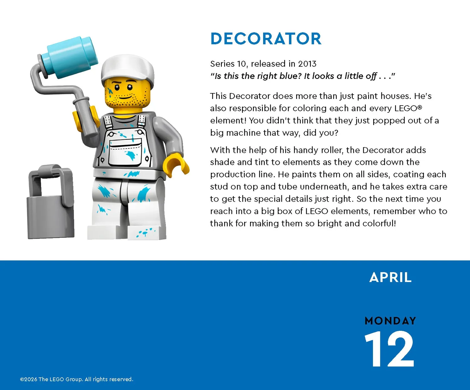 Chronicle LEGO Minifigure a Day 2027 kalender
