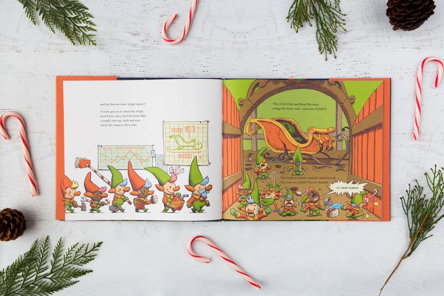 Abrams & Chronicle Books The 12 Sleighs of Christmas barnebok