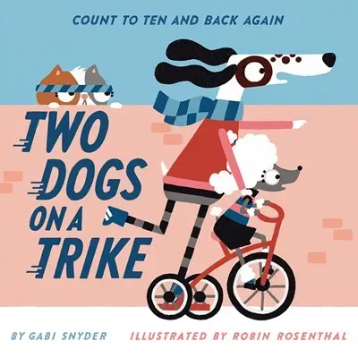 Appleseed Two Dogs on a Trike pappbok tellebok 0-3 år